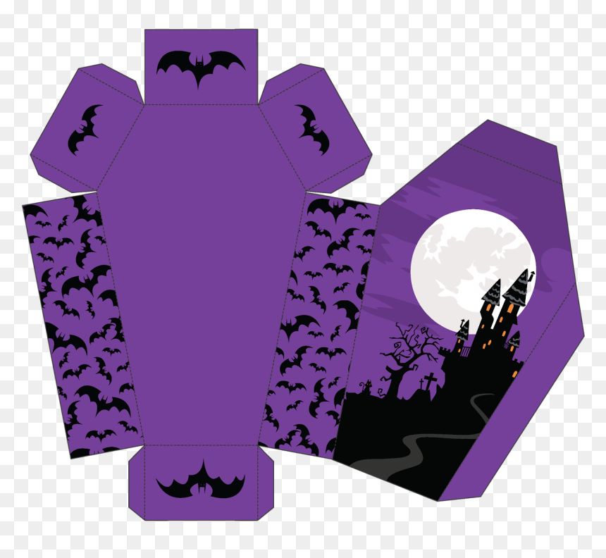 Passatempo Da Ana - Paper Box Coffin Halloween, HD Png Download - ataud png
