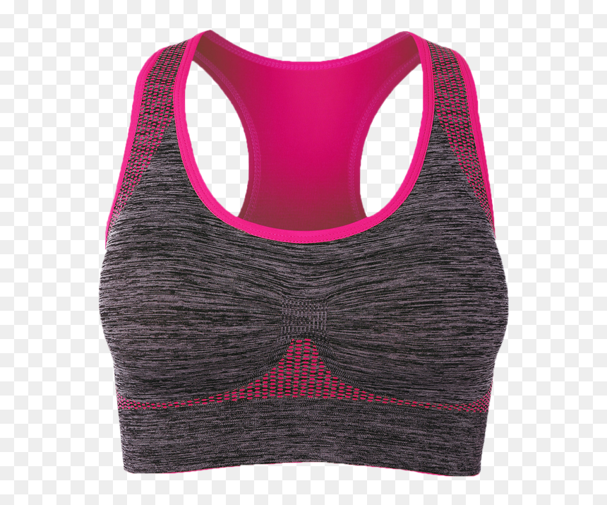 Transparent Gym Sports Bra, HD Png Download - rosa roja png