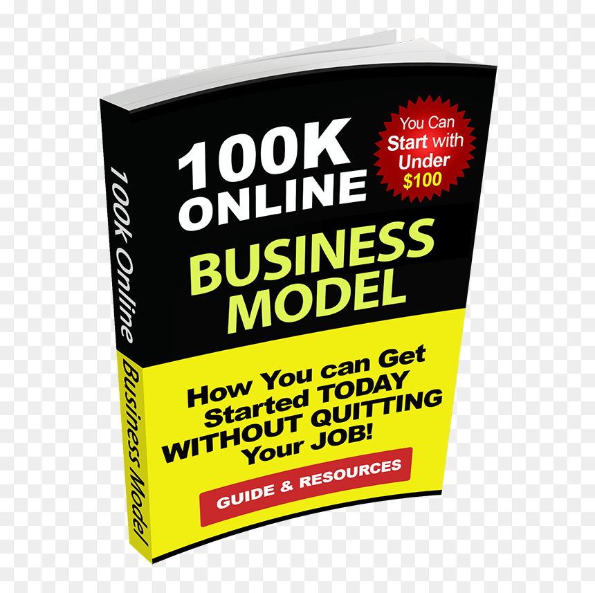 100k Online Business Model Ebook Cover - Printing, HD Png Download - ebook cover png
