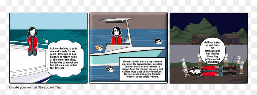 Cartoon, HD Png Download - rowboat png