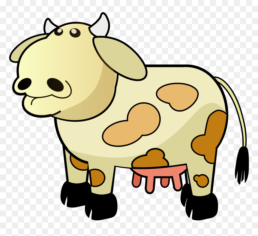 Cow Clip Art, HD Png Download - dairy cow png