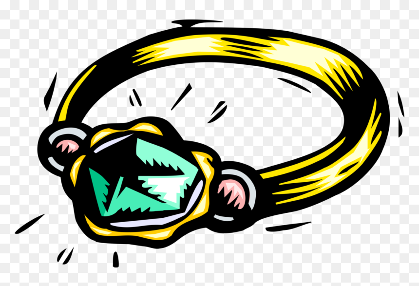 Vector Illustration Of Engagement Or Wedding Ring Diamond - Clip Art, HD Png Download - wedding ring vector png
