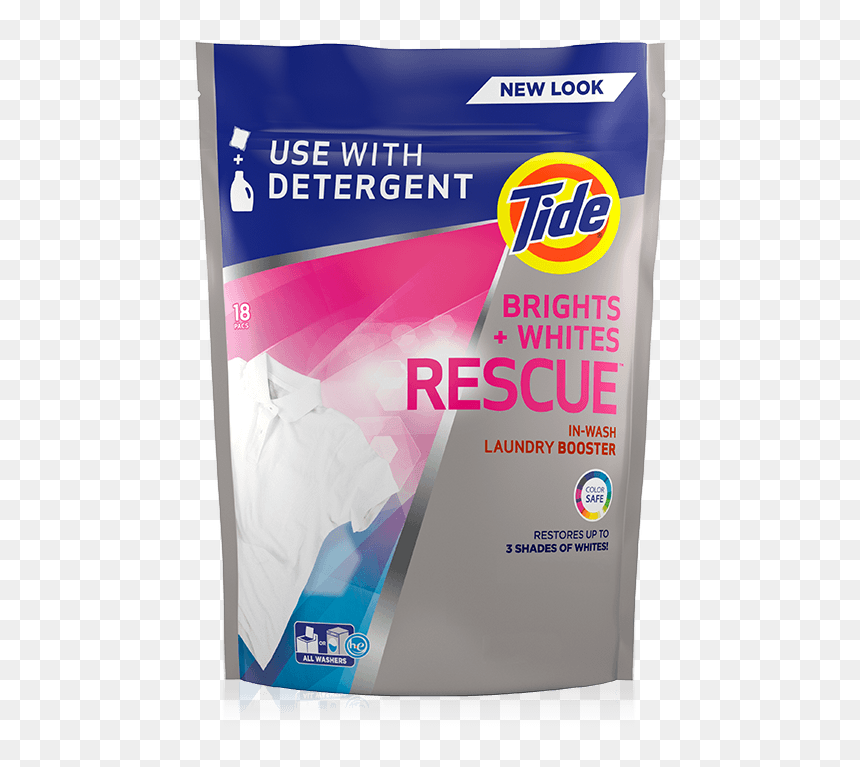 Tide Brights Whites Rescue™ - Tide Brights Whites Rescue In Wash Laundry Booster, HD Png Download - tide pod transparent png