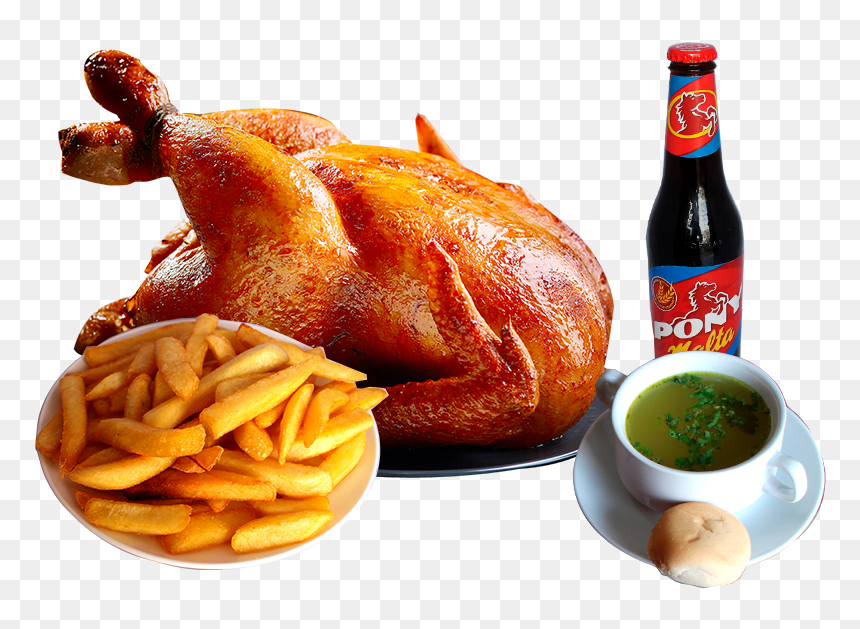Pollo Asado * Papas Cocidas X4 * Consume * Arroz * - Cooked Chicken Meat Png, Transparent Png - pollo asado png