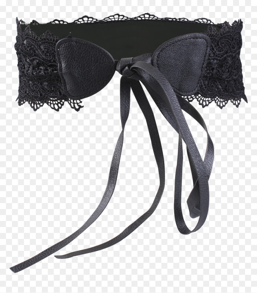 Correa De Cintura Elástica Con Nudos De Encaje Con - Belly Chain Belt Png, Transparent Png - encaje png