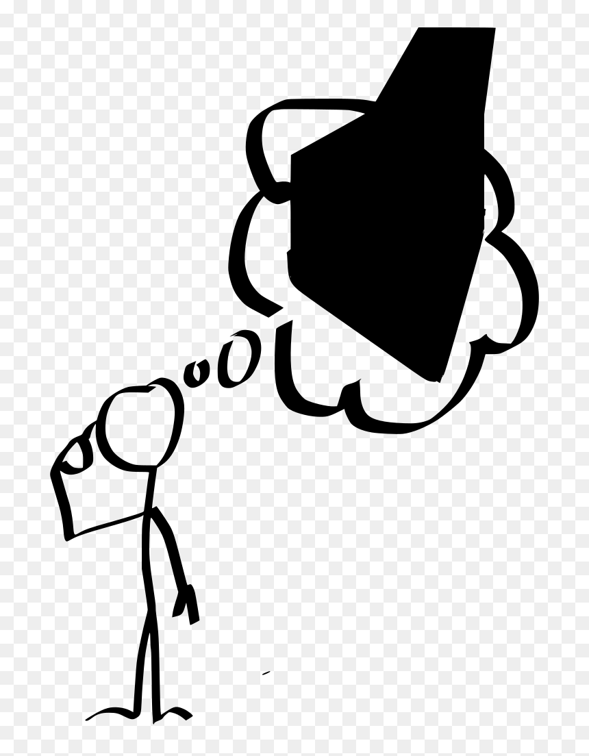 Thinking Clip Art, HD Png Download - nube pensamiento png