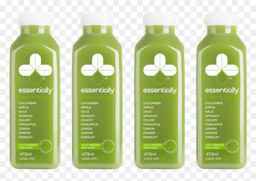 Plastic Bottle, HD Png Download - green juice png