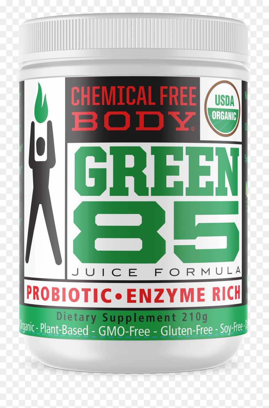 Green 85 Juice Formula - Carmine, HD Png Download - juice bottle png