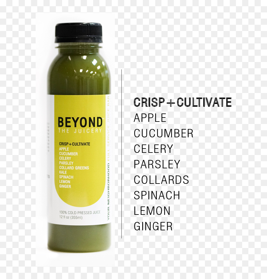 Juices Png -png Crisp Cultivate - Glass Bottle, Transparent Png - juice bottle png