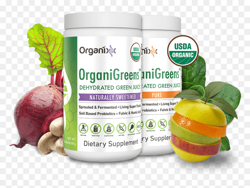 Organixx Organigreens, HD Png Download - green juice png