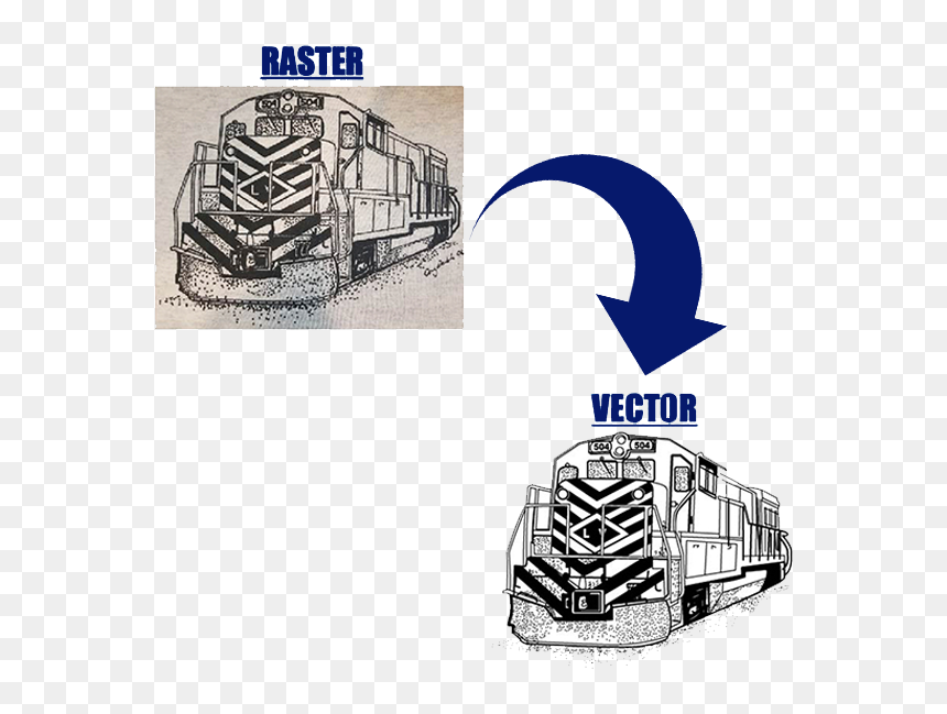Simple Vector Sketch- - Illustration, HD Png Download - train vector png