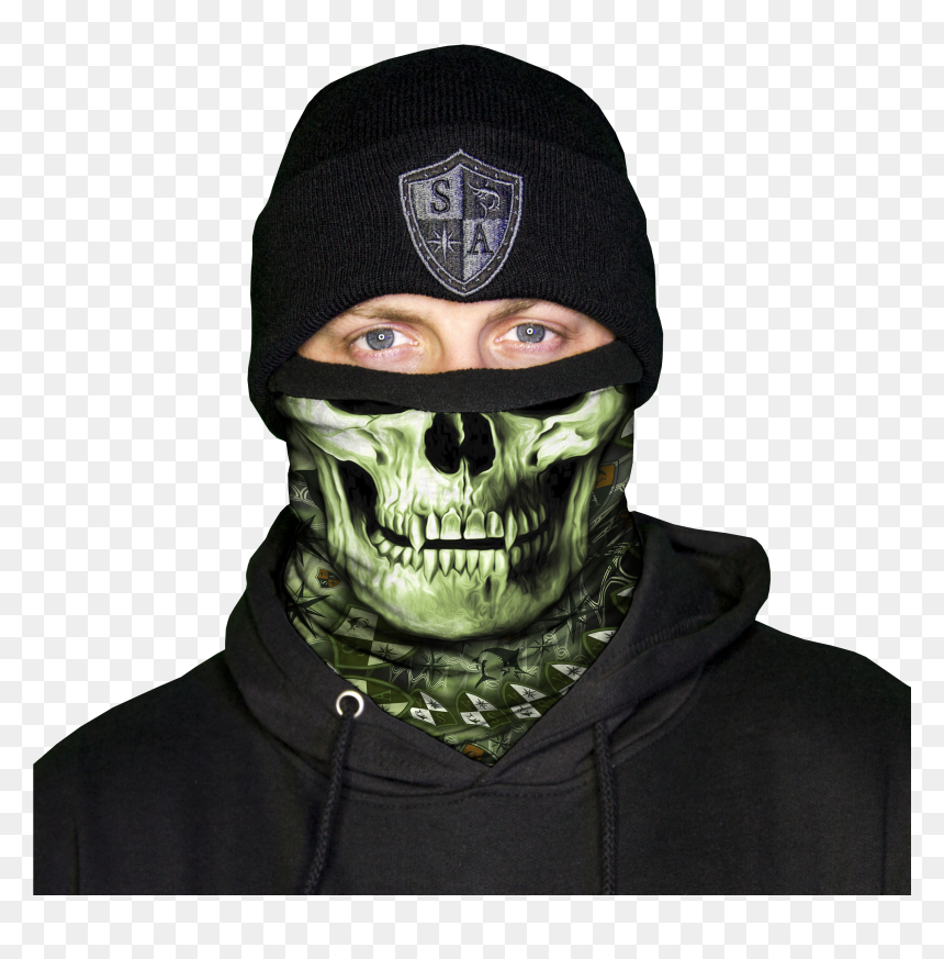 Green Skull Png, Transparent Png - green skull png
