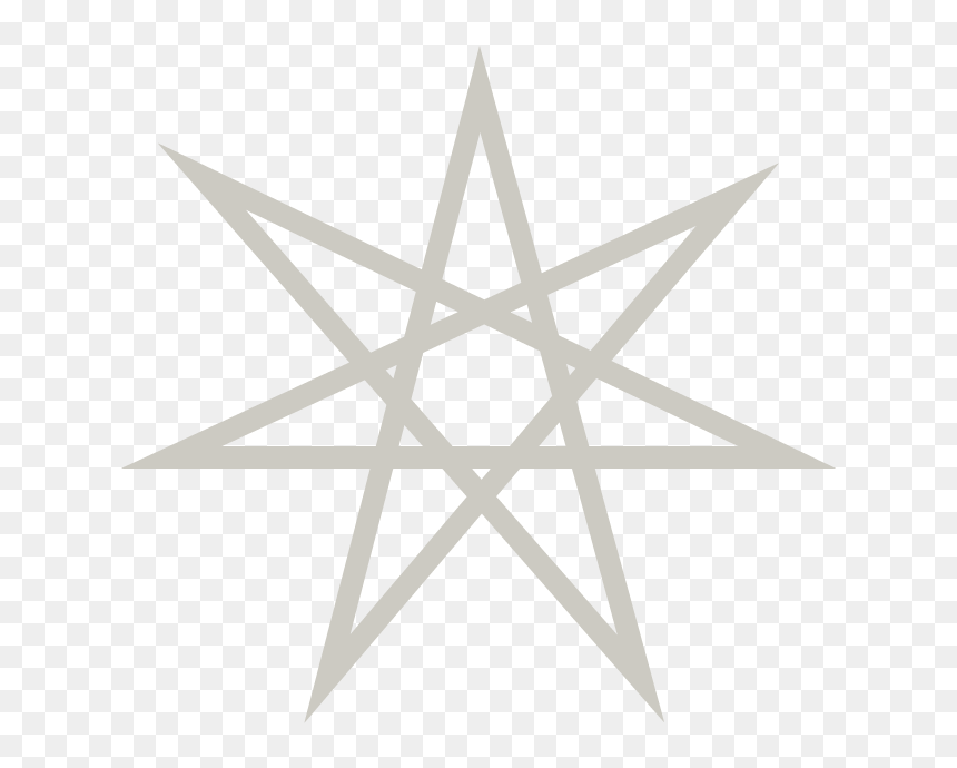 Transparent 6 Point Star Png - Seven Pointed Star Png, Png Download - 6 point star png