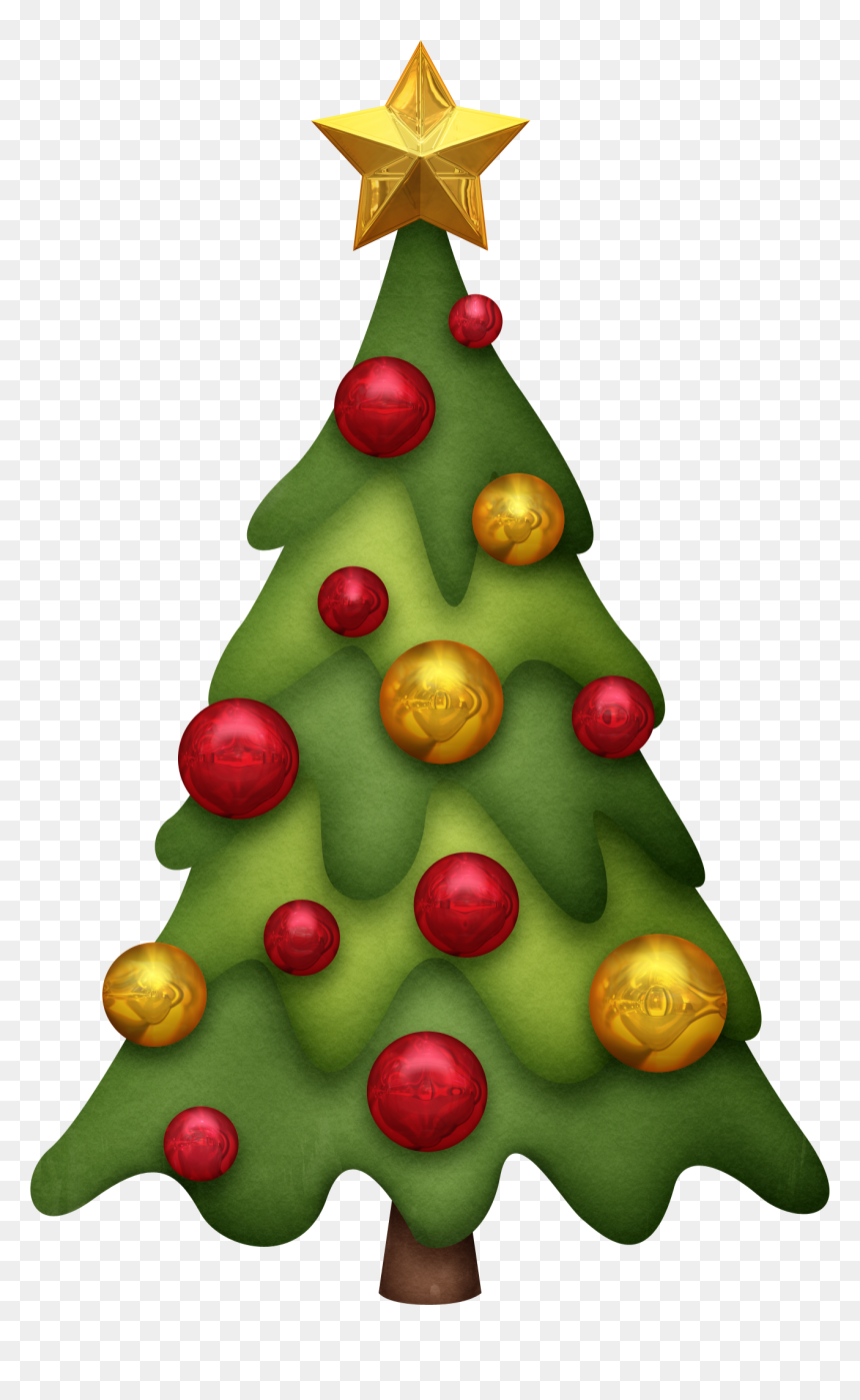 Christmas Tree Png - Dibujo De Navidad A Color, Transparent Png - snow trees png