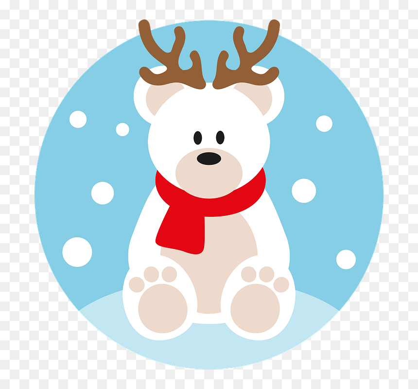 Oso Polar De Navidad, HD Png Download - cartoon polar bear png
