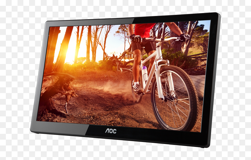 Aoc E1659fwu Usb Monitor, HD Png Download - old monitor png