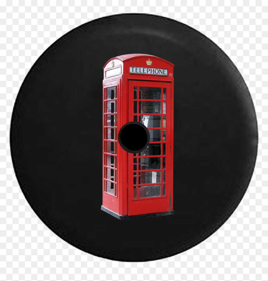 Jeep Wrangler Jl Backup Camera Red Classic English - Circle, HD Png Download - phone booth png