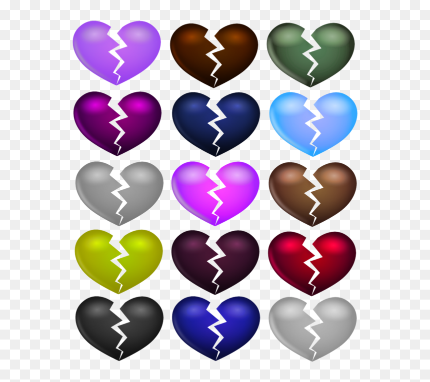 ♥ Kit Coeurs Multicolores, Tube Png - Heart, Transparent Png - corazones en png