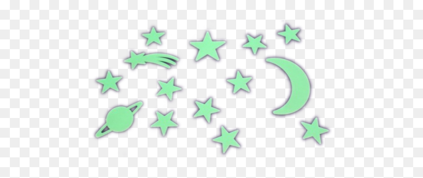 #green #stars #planet #png - Glow In The Dark Transparent, Png Download - green planet png