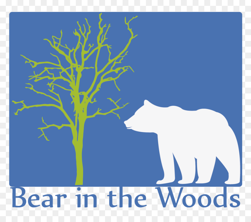 Grizzly Bear, HD Png Download - woods silhouette png
