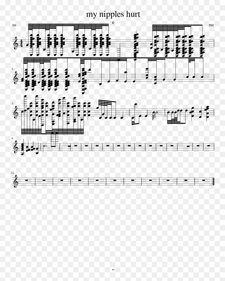 Sheet Music, HD Png Download - nipples png