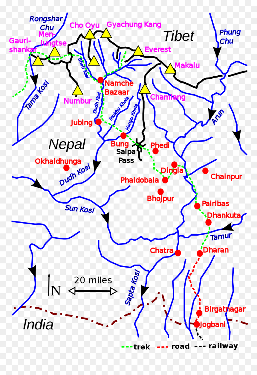 Map, HD Png Download - everest png