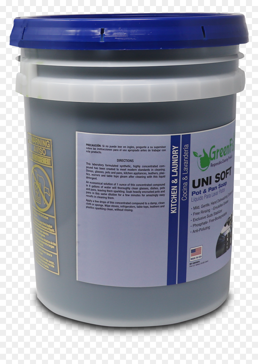 Greenfist Unisoft Hand Dish Detergent Pot & Pat Soap - Bee, HD Png Download - dish soap png
