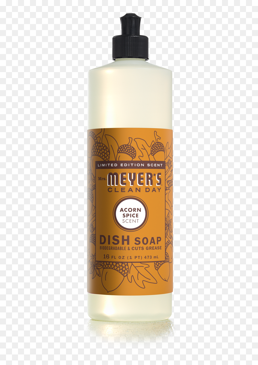 Acorn Spice Dish Soap - Mrs Meyer's Acorn Spice, HD Png Download - dish soap png