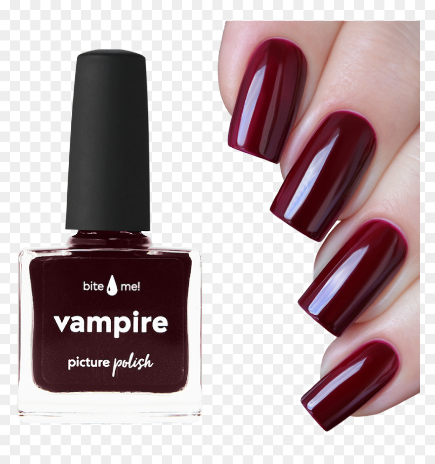 Red Nail Polish, HD Png Download - vampire bite png