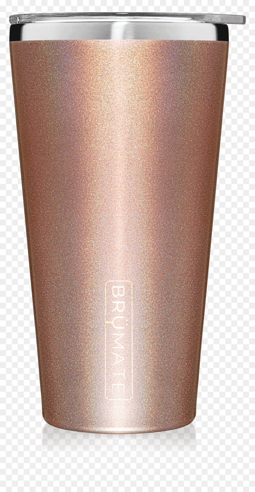 Pint Glass, HD Png Download - rose gold glitter png