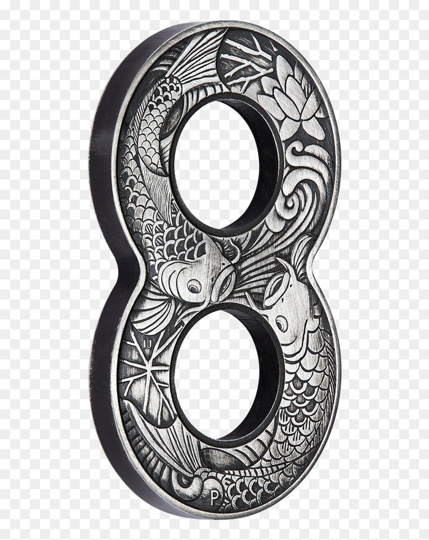 Iaus871910 1 - Koi Fish 2019 Coin, HD Png Download - fish symbol png