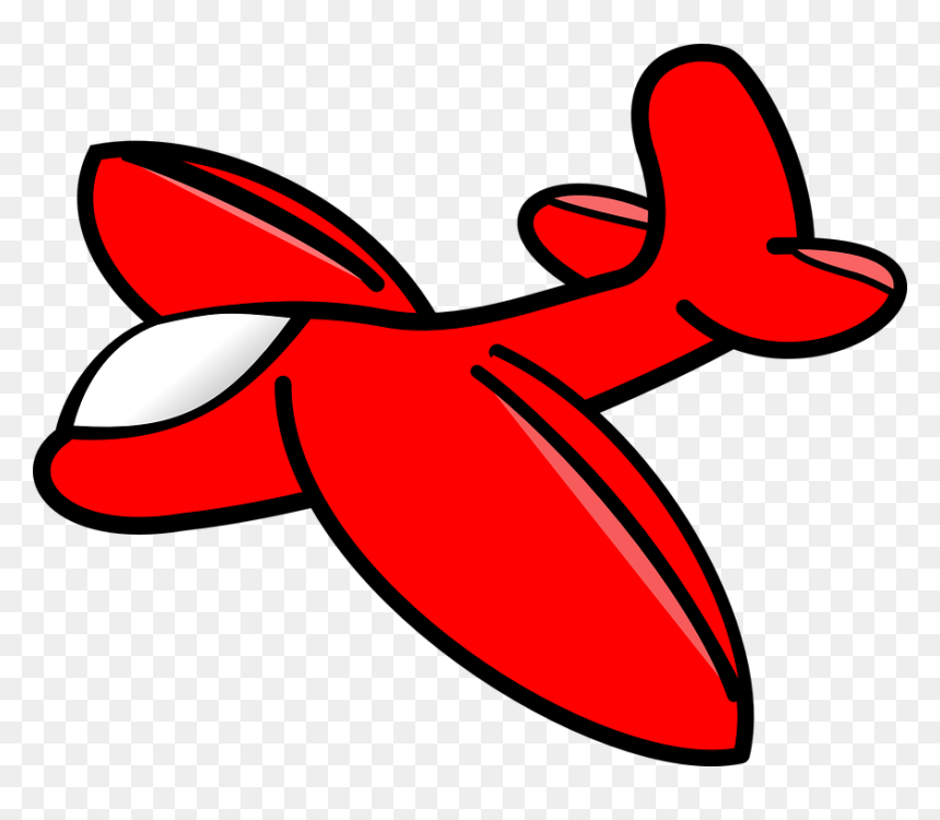 Thumb Image - Red Plane Clipart, HD Png Download - avion dibujo png