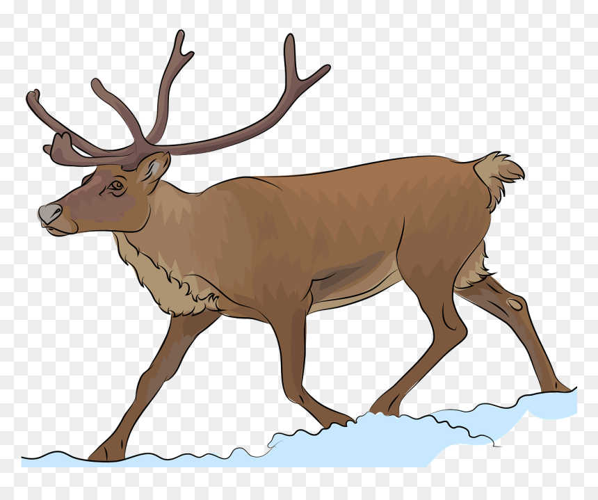 Silhouette, HD Png Download - christmas reindeer png