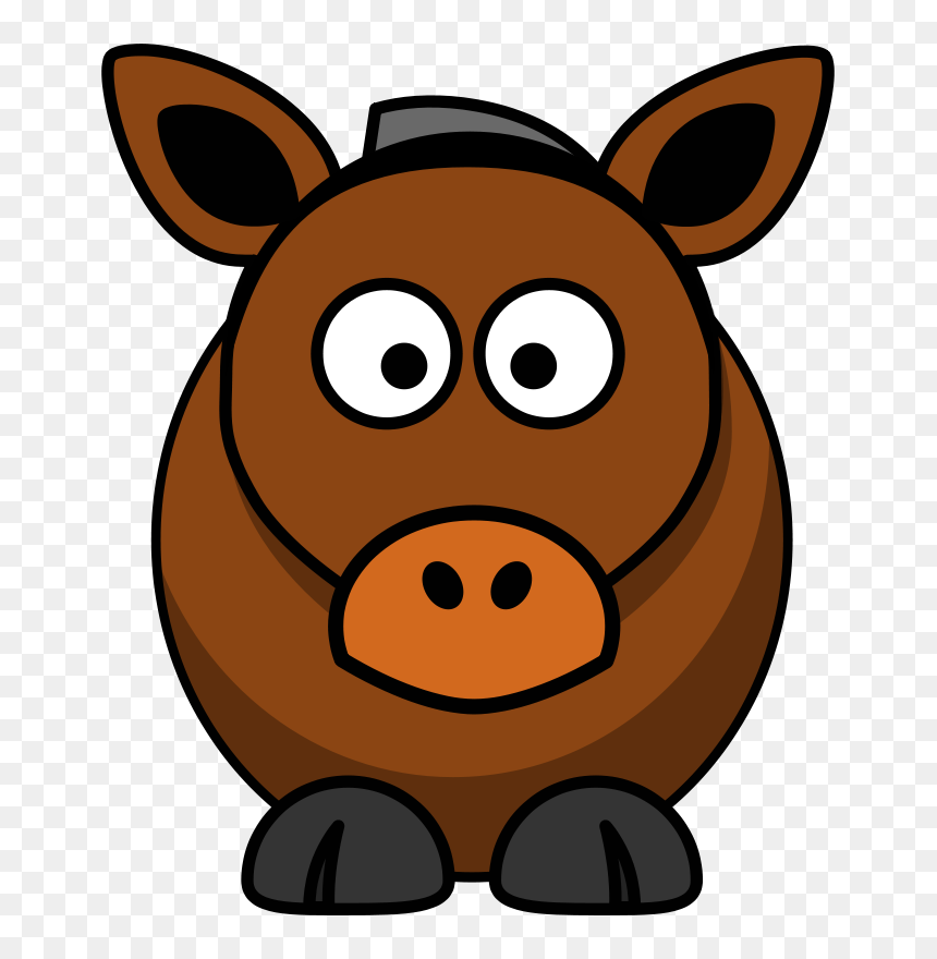 Clip Art Free Paweo - Cartoon Horse Clipart, HD Png Download - cartoon horse png