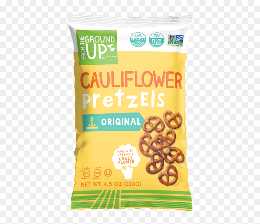 Cauliflower Pretzels - Original Twists - Ground Up Tortilla Chips, HD Png Download - pretzels png