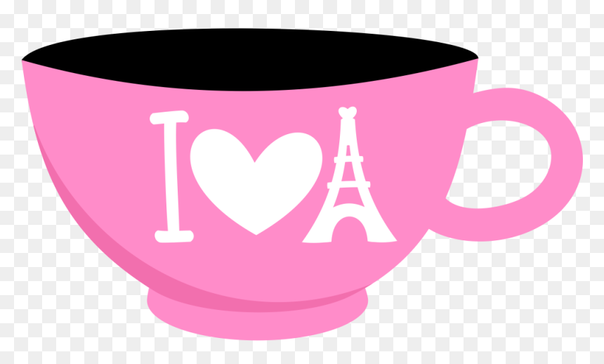 Paris Clipart Pink Coffee Cup, HD Png Download - coffee cup png images