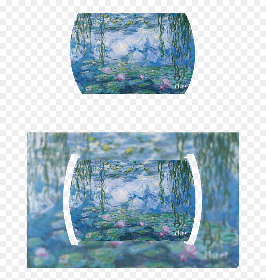 Water Lilies And Willow Branches, HD Png Download - water lilies png