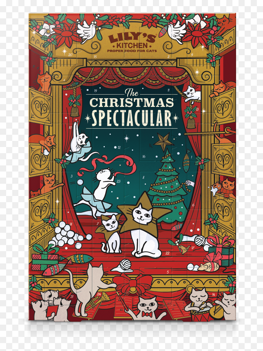Advent Calendar For Cats, HD Png Download - christmas cat png