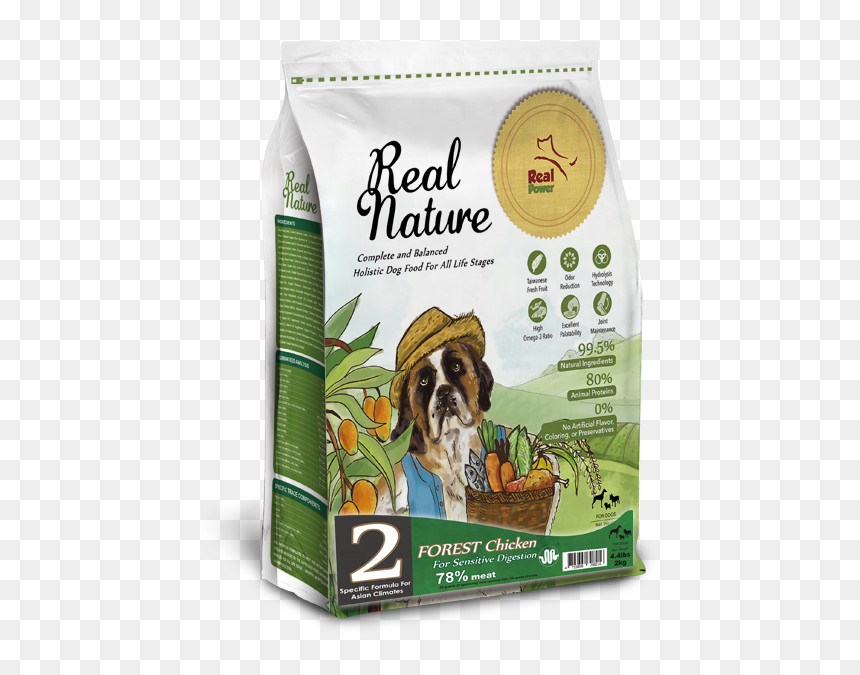 Eco Friendly Pet Food Premium Dry Dog Food Chicken - Real Nature Dog Food, HD Png Download - small dog png