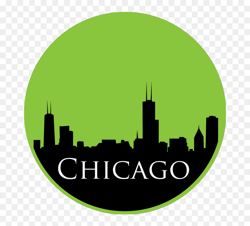 Text Chicago Skyline Chicago Skyline Decal - Chicago, HD Png Download - las vegas skyline silhouette png