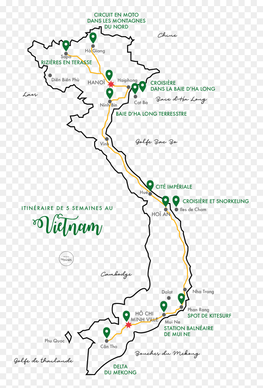Carte Snorkeling Au Vietnam, HD Png Download - vietnam map png