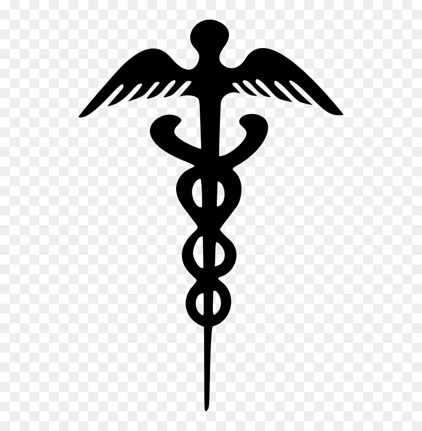 Symbol,cross,line - Hermes Symbol Clip Art, HD Png Download - medical caduceus png