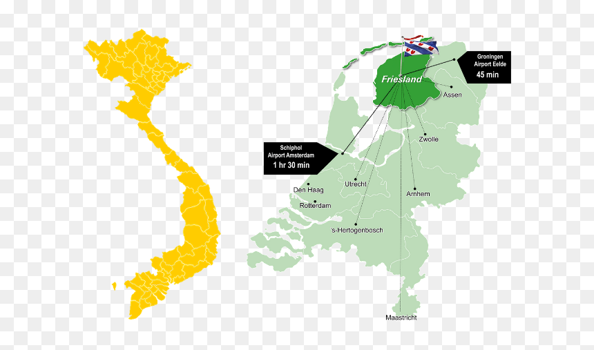 Map Of Vietnam, HD Png Download - vietnam map png