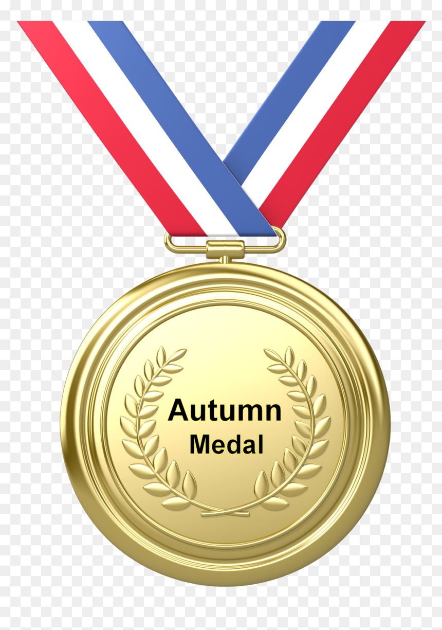Autumn Medal - Olympic Gold Medal Png, Transparent Png - gold award png