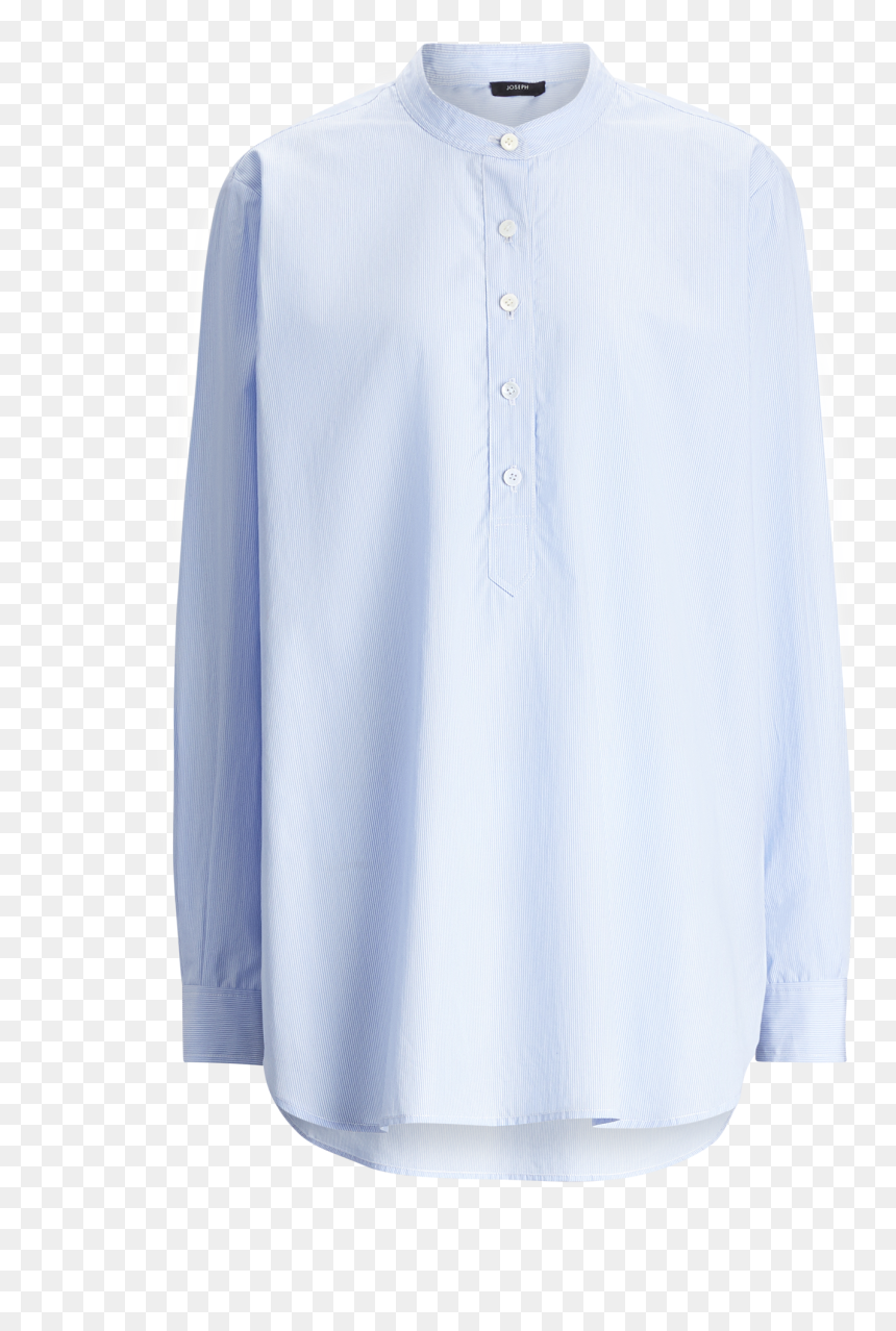 Joseph, Luke Cotton Pinstripe Blouse, In Blue - Dress Shirt, HD Png Download - luke png