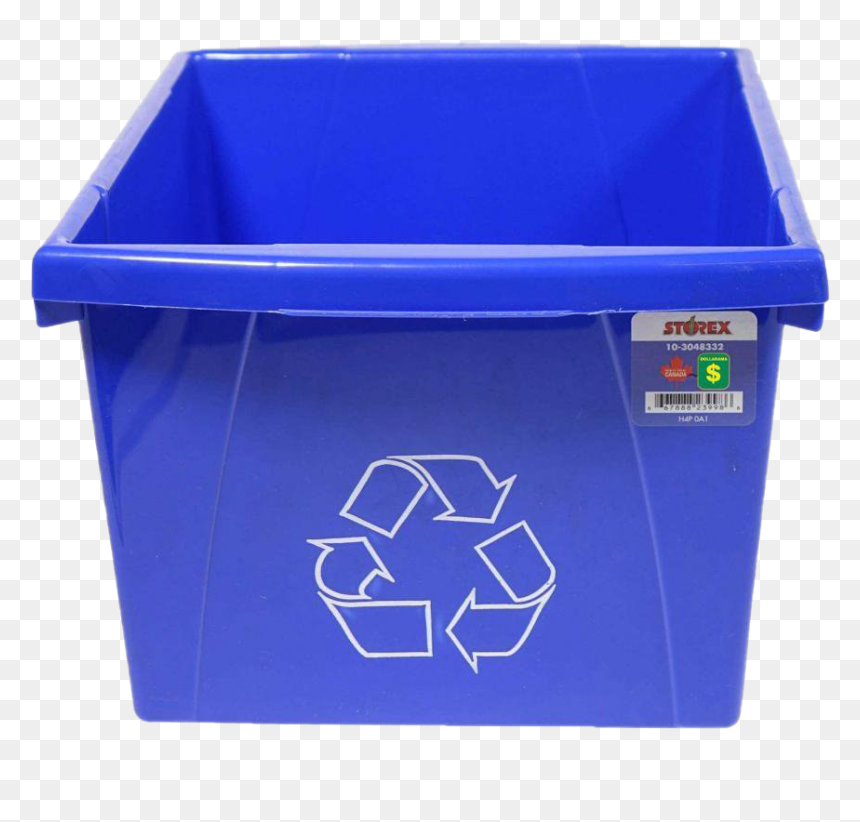 Blue Recycle Bin Transparent Background - Recycling Bin Photo Transparent Background, HD Png Download - bin png