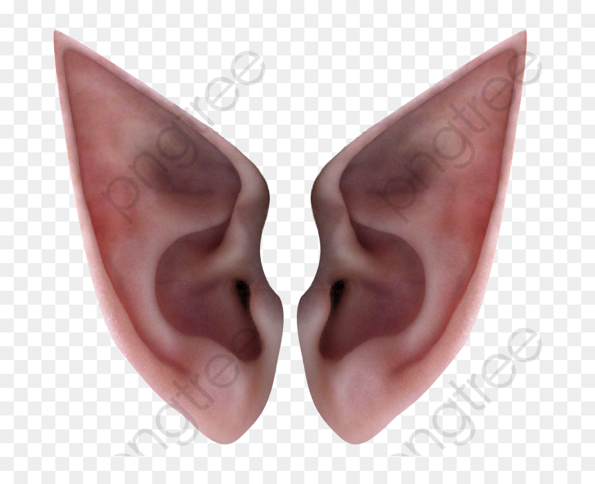 Elf Clipart Blue - Elf Ears Transparent Background, HD Png Download - ear clipart png