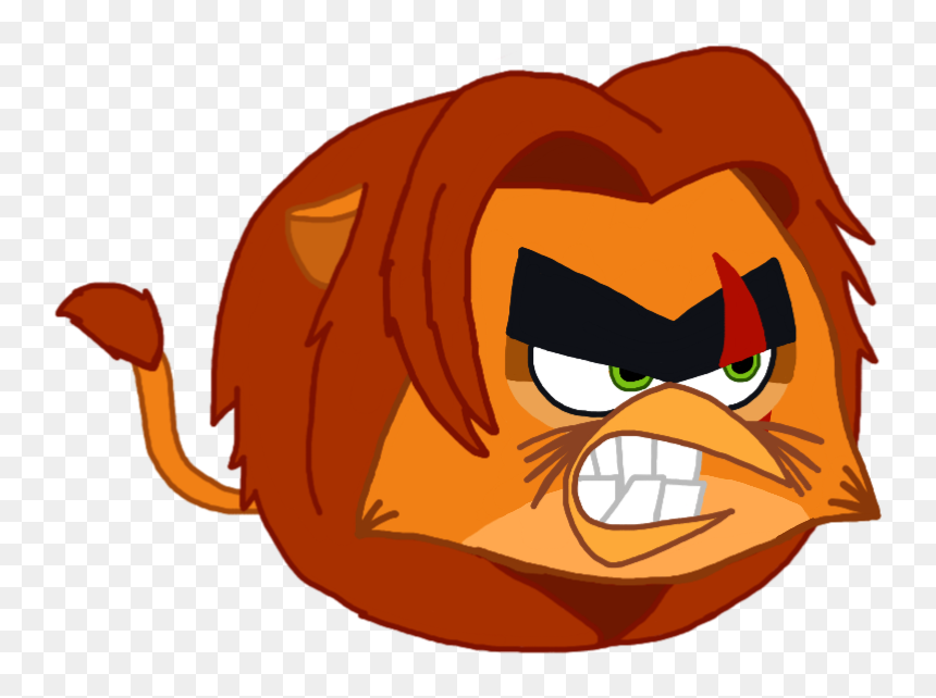 Angry Birds The Simba Scar S Spirit - Angry Birds Lion King, HD Png Download - angry birds red png