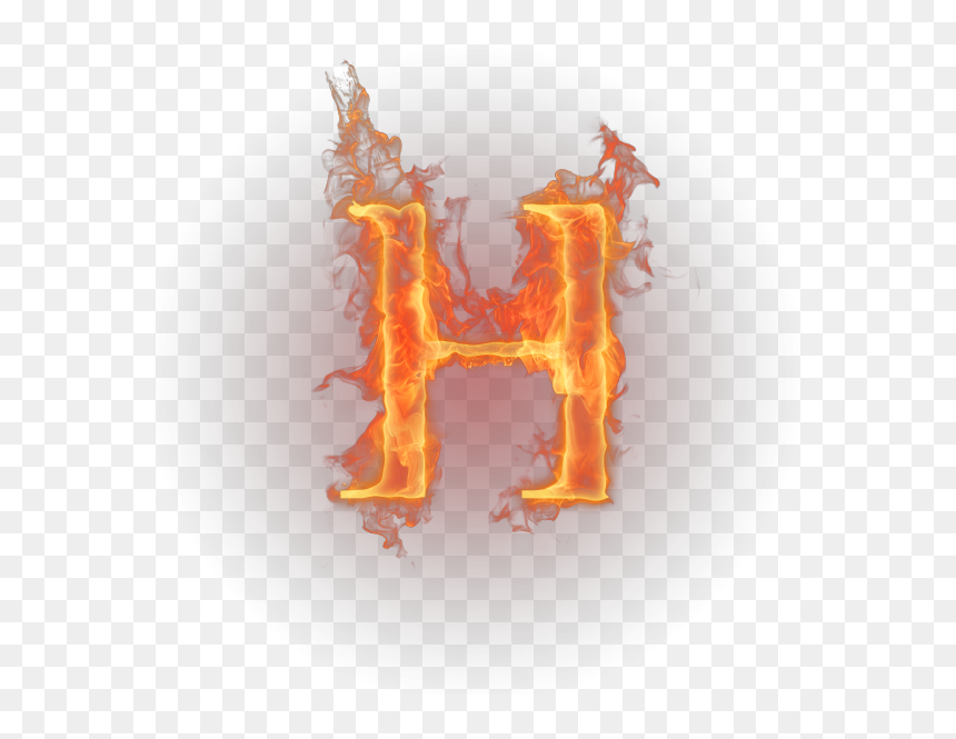 Английский Алфавит, Огненная Буква H, Огонь, Пламя, - Lion, HD Png Download - fire letters png