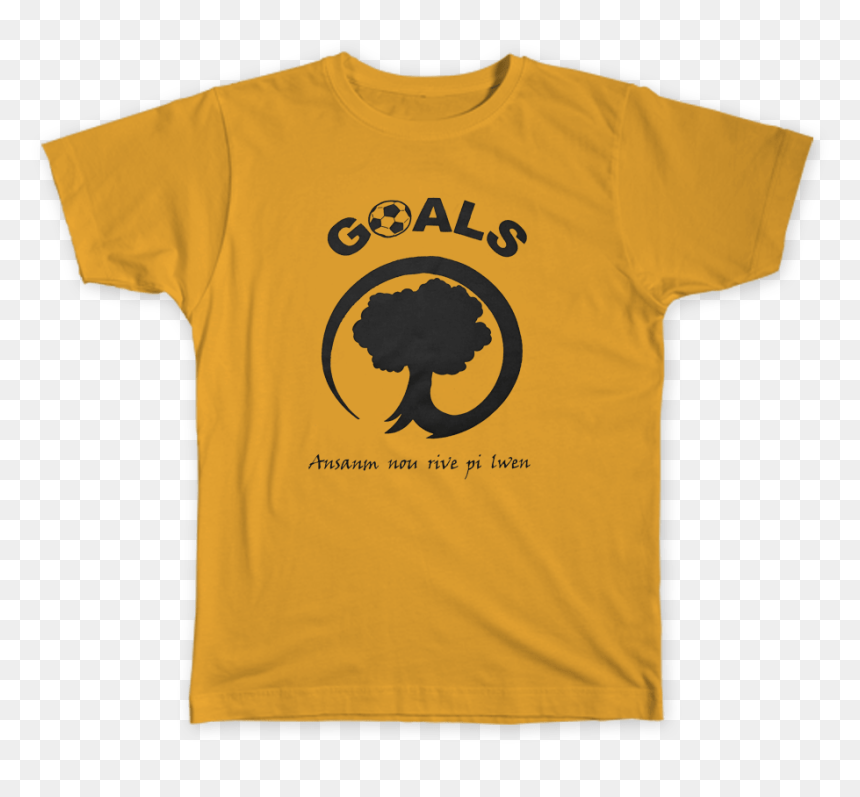 Goals Gold Logo Shirt Min, HD Png Download - t shirt .png